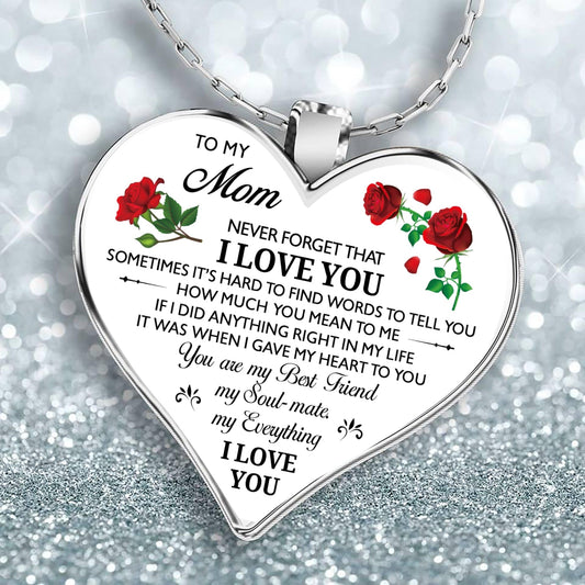 My Mom Grandma Daughter Heart Necklace | mom necklace